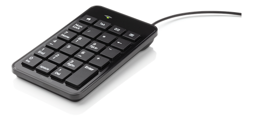Klaviatūra DELTACO USB, skaičių, juoda / TB-120