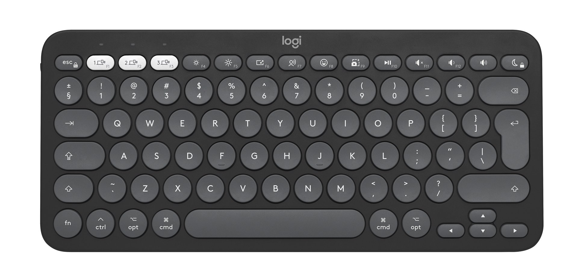 Klaviatūra Logitech 2 K380s, belaidė, Tonal Graphite