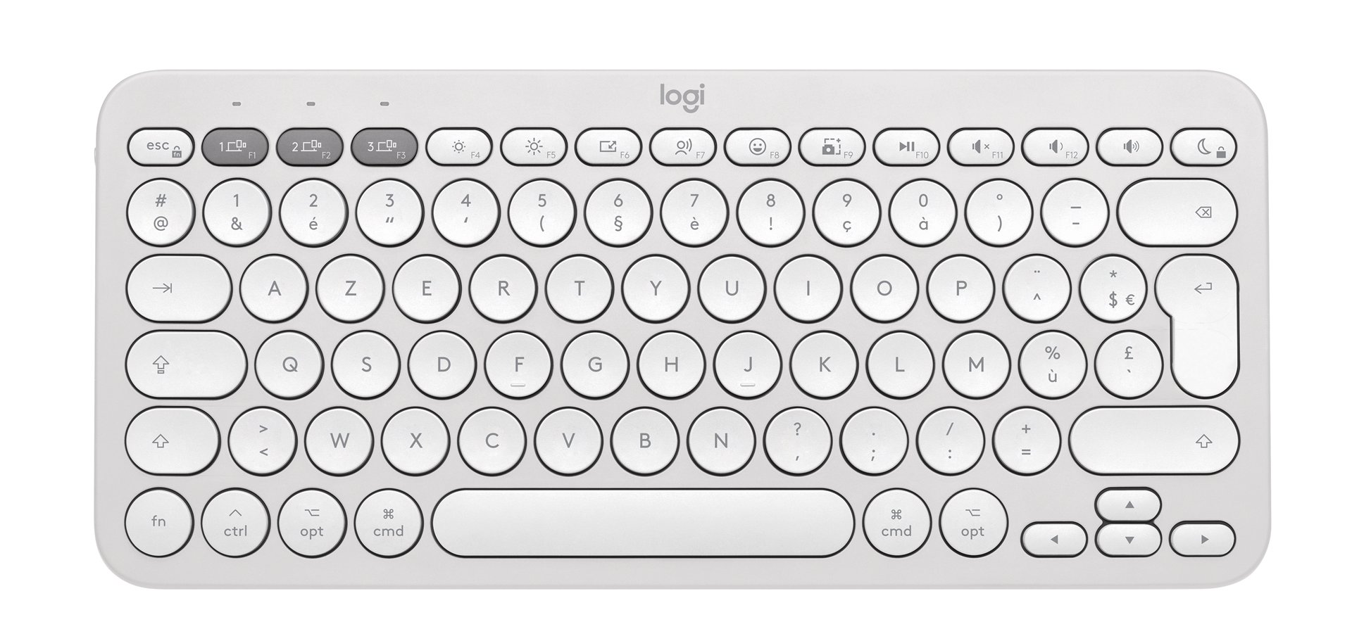 Klaviatūra Logitech 2 K380s, belaidė, Tonal White