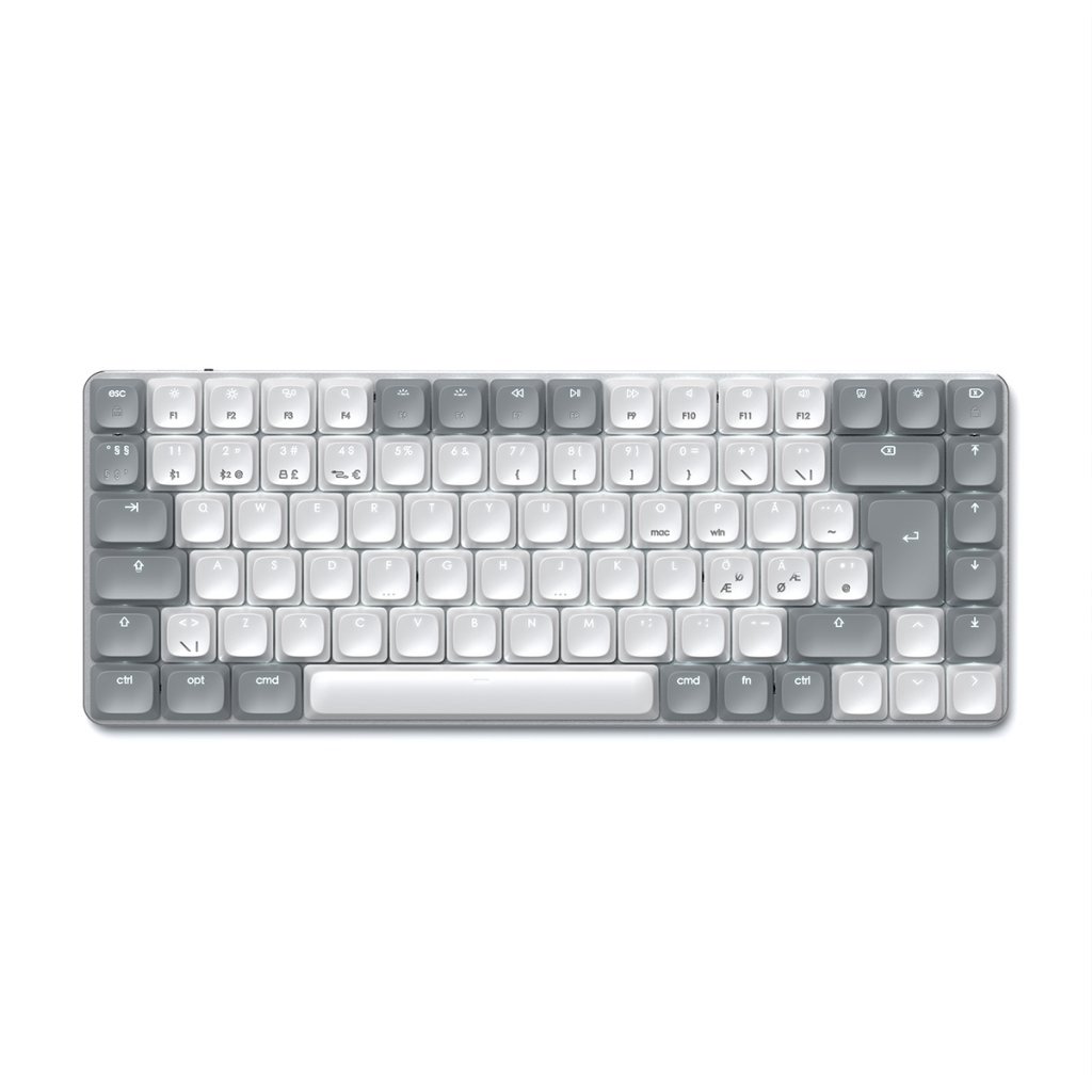 Satechi SM1 Slim Mechanical Backlit Keyboard Nordic Layout - Light Grey