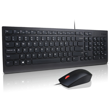 Klaviatūra Lenovo Essential  Keyboard and Mouse Combo  Wired  US Euro  Black