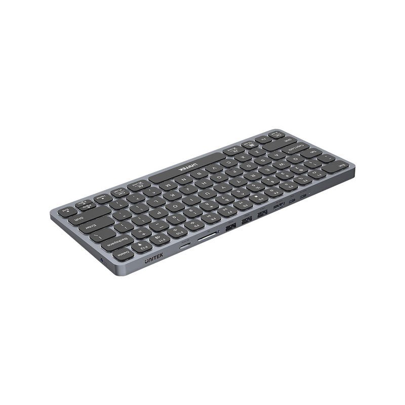 UNITEK HUB KEYBOARD 9W1, USB, HDMI 4K, PD 100W
