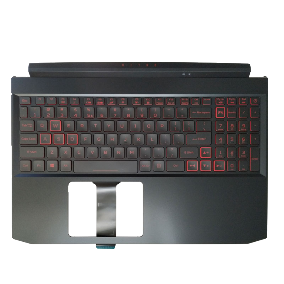 Acer Nitro 5 AN515-55 AN515-57  klaviatūra palmrestas