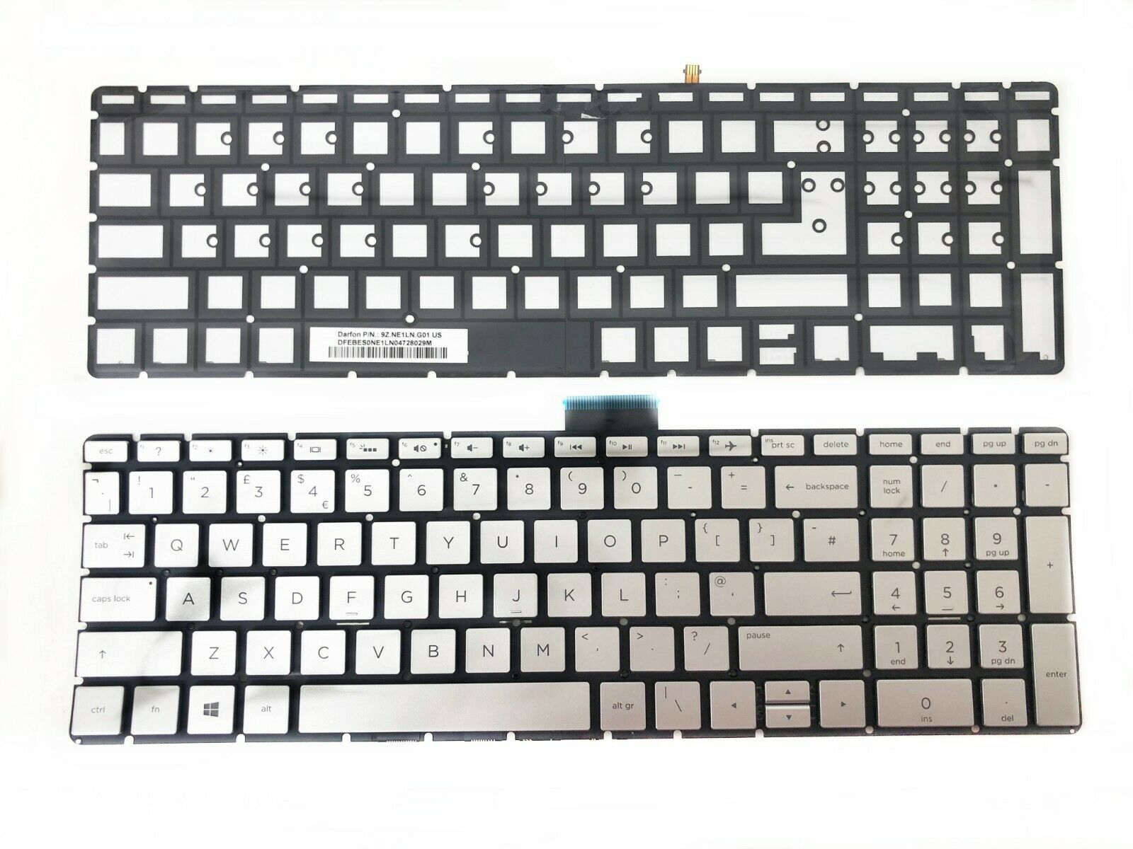 Klaviatūra HP 15-BS 15-BW 250 G6 255 G6 256 G6 258 G6 su pašvietimu