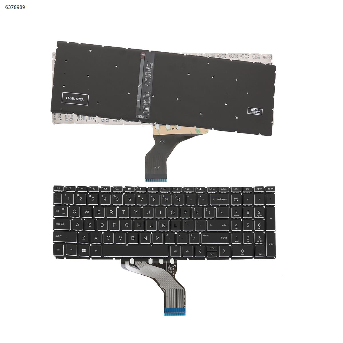 Klaviatūra   HP Pavilion 15-DA 250 255 G7 US 9Z.NEZSC.20F su pašvetimu
