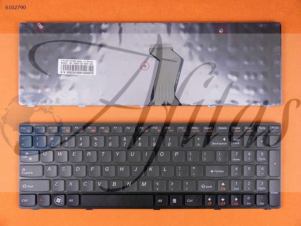 Klaviatūra Lenovo G580 G580A G585 G585A
