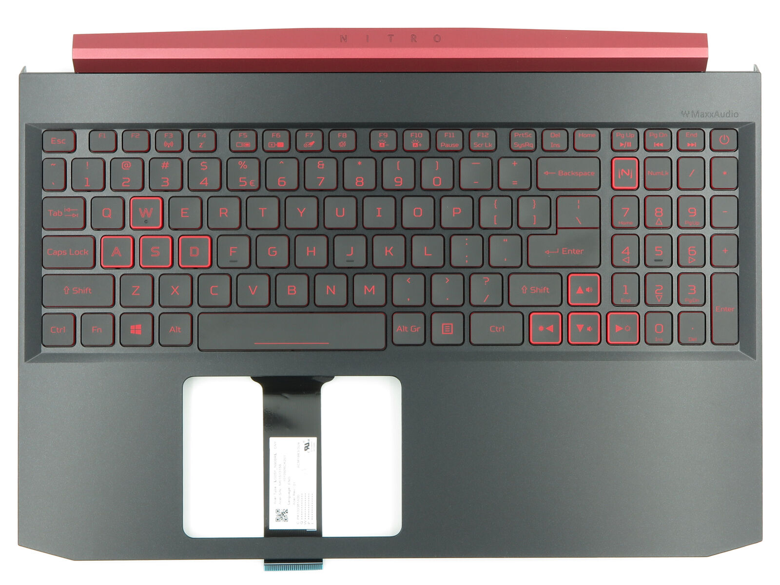 Klaviatūra  Acer Nitro AN515-54  GTX1050  su palmrestu