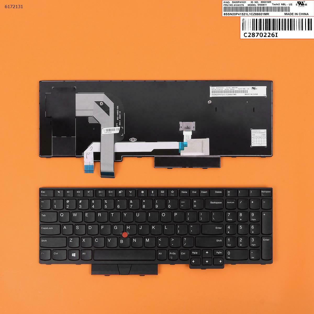 Klaviatūra Lenovo ThinkPad T580  T570 US SN20P41601AA