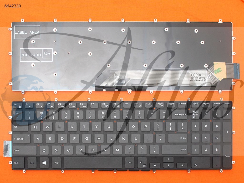 Kompiuterio klaviatūra Dell Inspiron 15-7566 7567 5567 5565 su apšvietimu