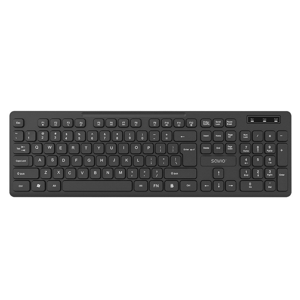 Savio KB-02 klaviatūra Namams / biurui USB QWERTY Juoda