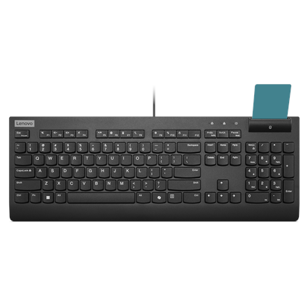 Klaviatūra Lenovo Smartcard II  Keyboard  Wired  Estonian  Black  USB-A  Plunger type switch