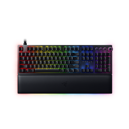 Klaviatūra Razer  Huntsman V2  Black  Gaming keyboard  Wired  Optical  RGB LED light  RU