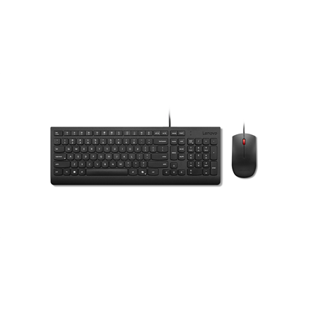 Klaviatūra Lenovo Combo Keyboard and Mouse  Essential  Keyboard  Wired  Lithuanian  Black