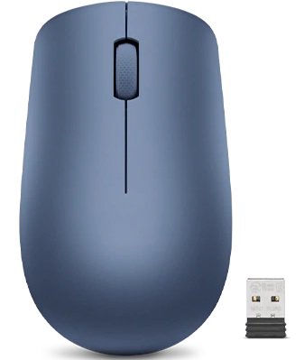 Klaviatūra Lenovo  Wireless Mouse  530  Optical Mouse  2.4 GHz Wireless via Nano USB  Abyss Blu