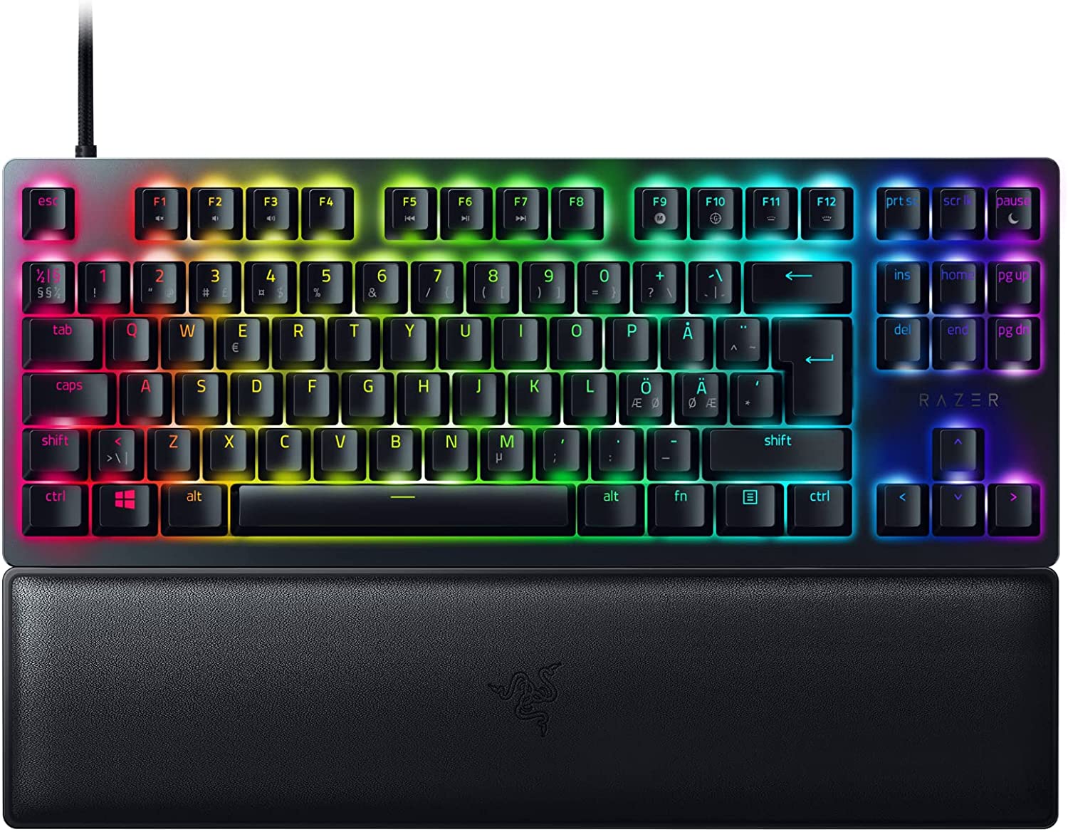 Razer Huntsman V2 Tenkeyless Purple Switch, SWE, juodas - RZ03-03941300-R3N1
