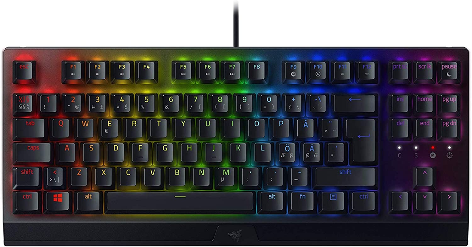 Razer BlackWidow V3, Žaidimų klaviatūra, RGB LED apšvietimas, NORD, juoda, laidinė - RZ03-03490600-R3N1