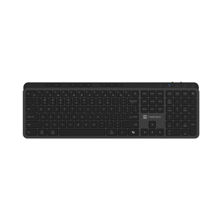 Klaviatūra Natec Keyboard, Medusa, US Layout, X- Scissors Slim, Wireless, Black  Natec