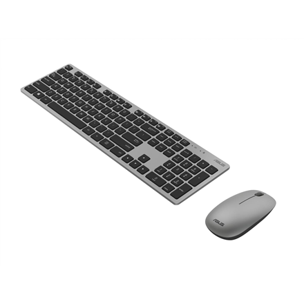 Klaviatūra Asus W5000  Keyboard and Mouse Set  Wireless  US  Gray