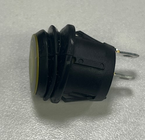 Jungiklis klavišinis, ON-OFF, fiks, 2k. 6A/250Vac, 19x12mm, SPST, oranžinis
