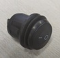 Jungiklis klavišinis, ON-OFF, fiks, 2k. 6A/250Vac, Ø19.8mm, SPST, apvalus, hermetzuotas, juodas,