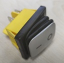 Jungiklis klavišinis, ON-OFF, fiks, 4k. 30A/250Vac, 22x30mm, DPST, hermetzuotas, klavišas dengtas sidabro lydiniu, šviečiantis LED 230V