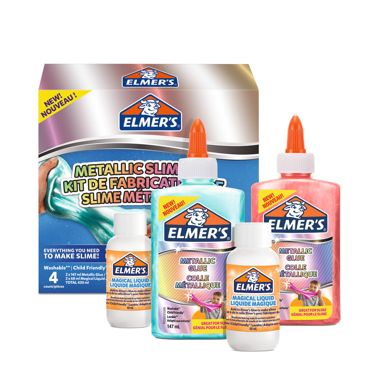 Elmers Metallic Slime rinkinys 2109483