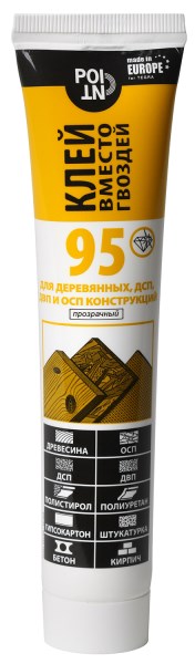 Klijai-vinių pakaitalai POINT95 med.kon.80ml