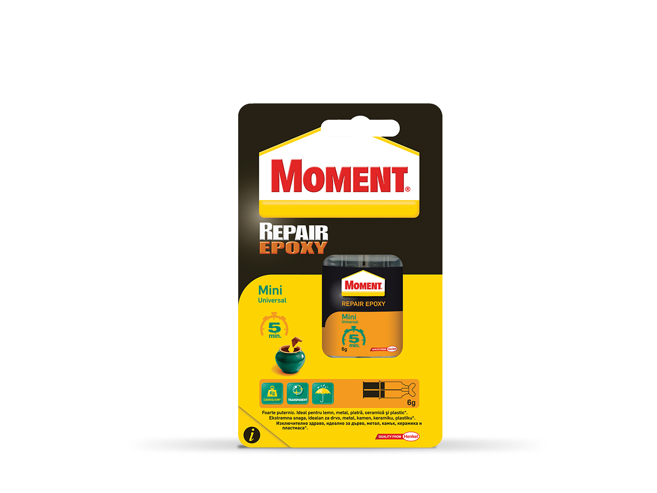 Klijai epoksidiniai Moment Repair Epoxy 2komp., 6ml