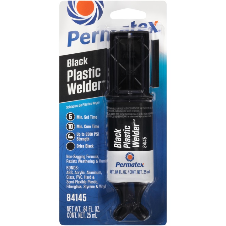 Epoksidiniai klijai plastikams juodos spalvos 25ml Permatex 84145