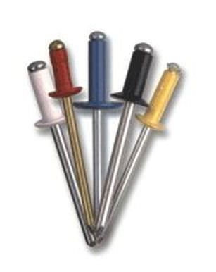 Kniedės, 3,2 x 8,0 mm, AL/PL, RAL9005, 50 vnt.