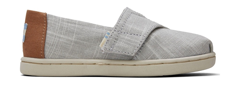 TOMS Crosshatch Linen Kid's Alpargata batukai ( dydžiai 22 - 28,5 ). Spalva pilka