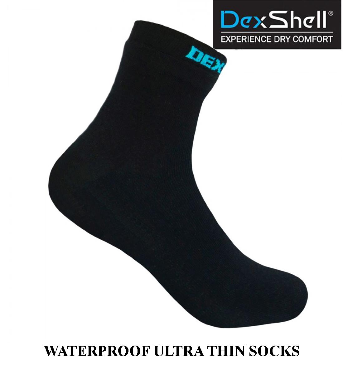 Neperšlampamos kojinės DEXSHELL Ultra Thin Socks DS663BLK S