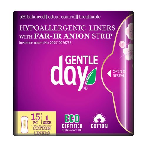 Higieniniai įklotai GENTLE DAY ANION MINI, 15 vnt.