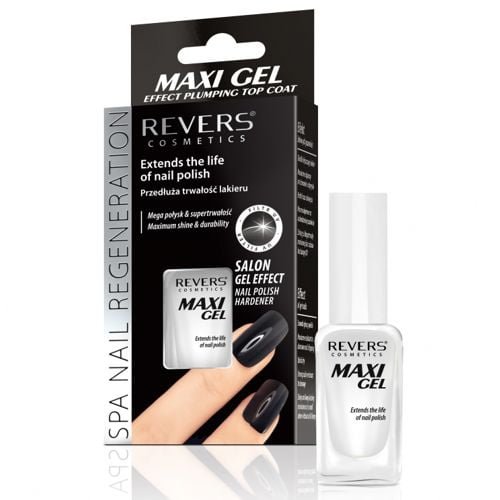 Viršutinis nagų lako sluoksnis REVERS COSMETICS MAXI GEL, 10 ml