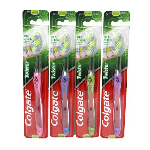 Dantų šepetėlis COLGATE TWISTER MEDIUM, 1 vnt.