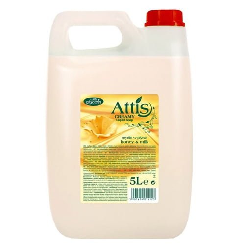 Pieno-medaus kvapo skystasis muilas ATTIS, 5 l