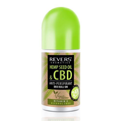 Rutulinis antiperspirantas REVERS HEMP SEED OIL & CBD, 50 ml