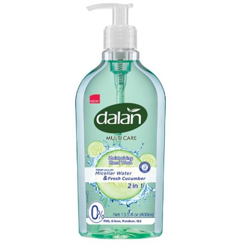 Skystas muilas DALAN 2 IN 1 MICELLAR WATER & FRESH CUCUMBER, 400 ml