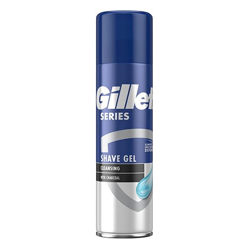 Skutimosi želė GILLETTE SERIES CLEANSING WITH CHARCOAL, 200 ml