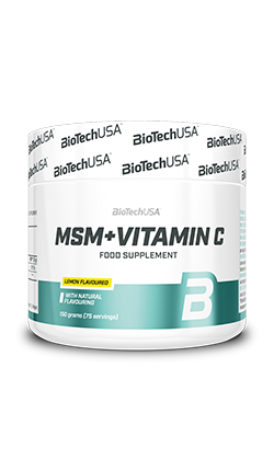 Biotech MSM+Vitamin C 150 g. - Citrinų skonis