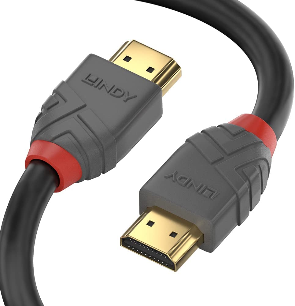 Laidas Lindy Anthra HDMI 2.0 Male, HDMI 2.0 Male, 3 m, pilka