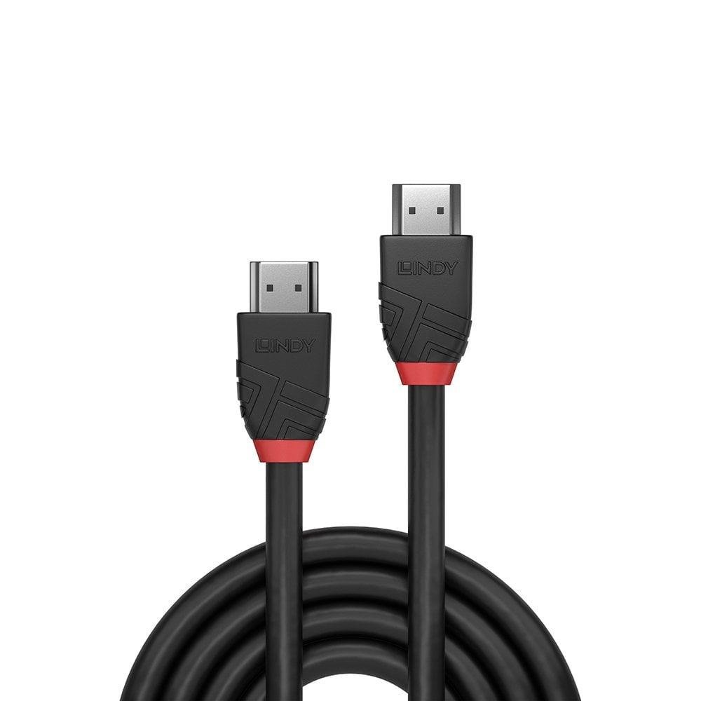 Laidas Lindy Black Line HDMI 2.0 Male, HDMI 2.0 Male, 1 m