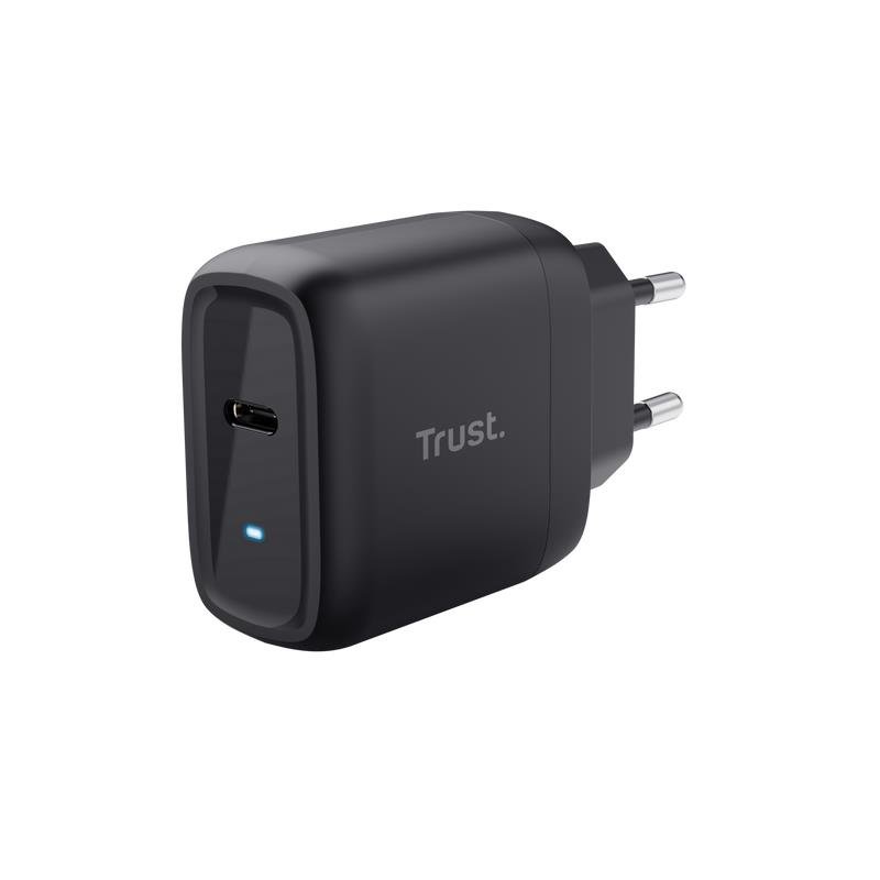 Telefono įkroviklis Trust Maxo, USB-C, juoda, 45 W