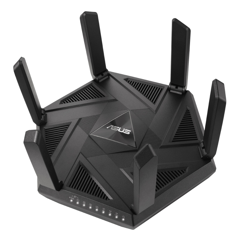 ASUS Tridažnis WiFi 6E (802.11ax) Žaidimų Maršrutizatorius (GT-AXE7800)