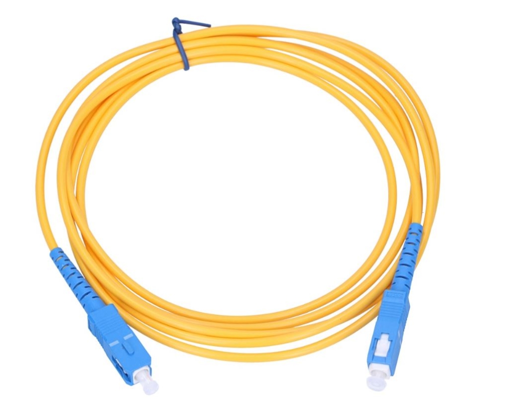 EXTRALINK 3m ilgio optinis laidas su jungtimis abiejuose galuose SC/UPC-SC/UPC SM SIMPLEX 3.0MM 3M(EL-SCUPC-SCUPC-S-3)