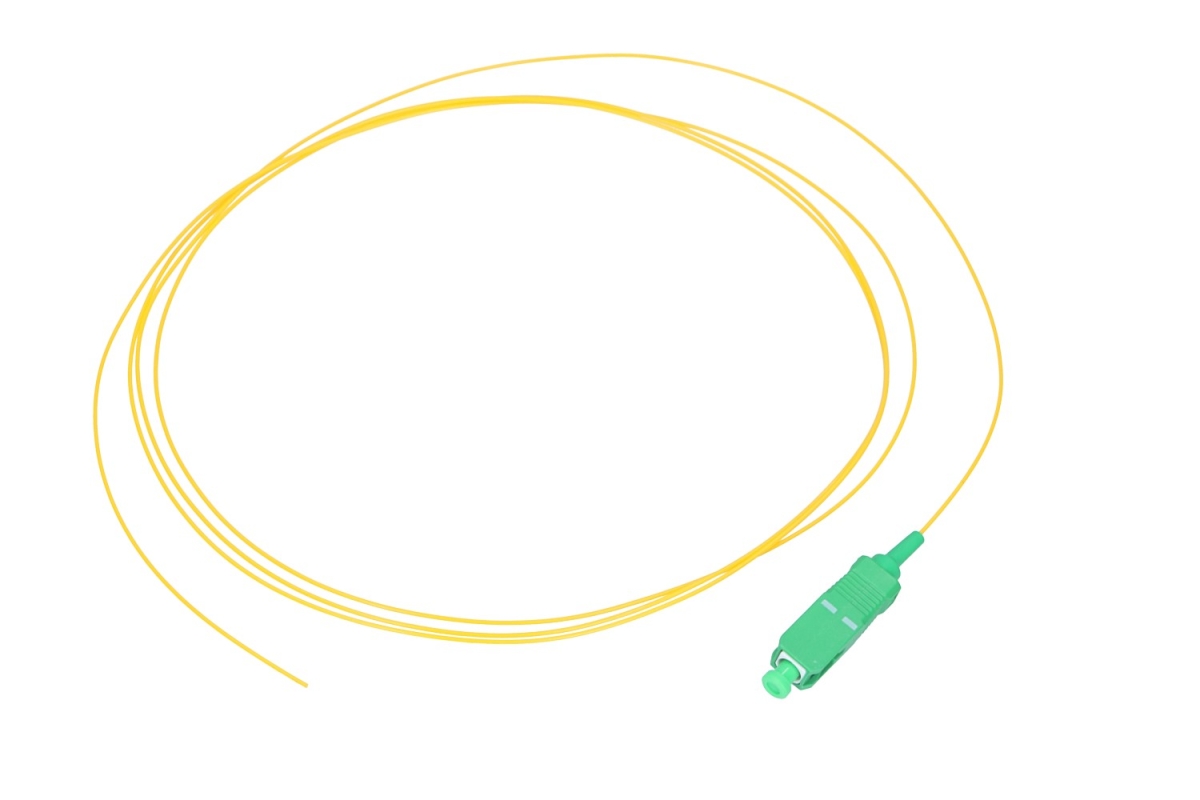 EXTRALINK jungiamasis šviesolaidis, Pigtail, SC/APC SM 900UM G.652D 1M (EL-SCAPC-PGTL-2)