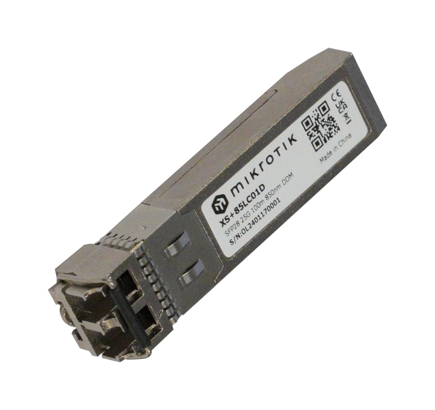 MIKROTIK 1.25G SFP, 10G SFP+ ir 25G SFP28 modulis (XS+85LC01D)