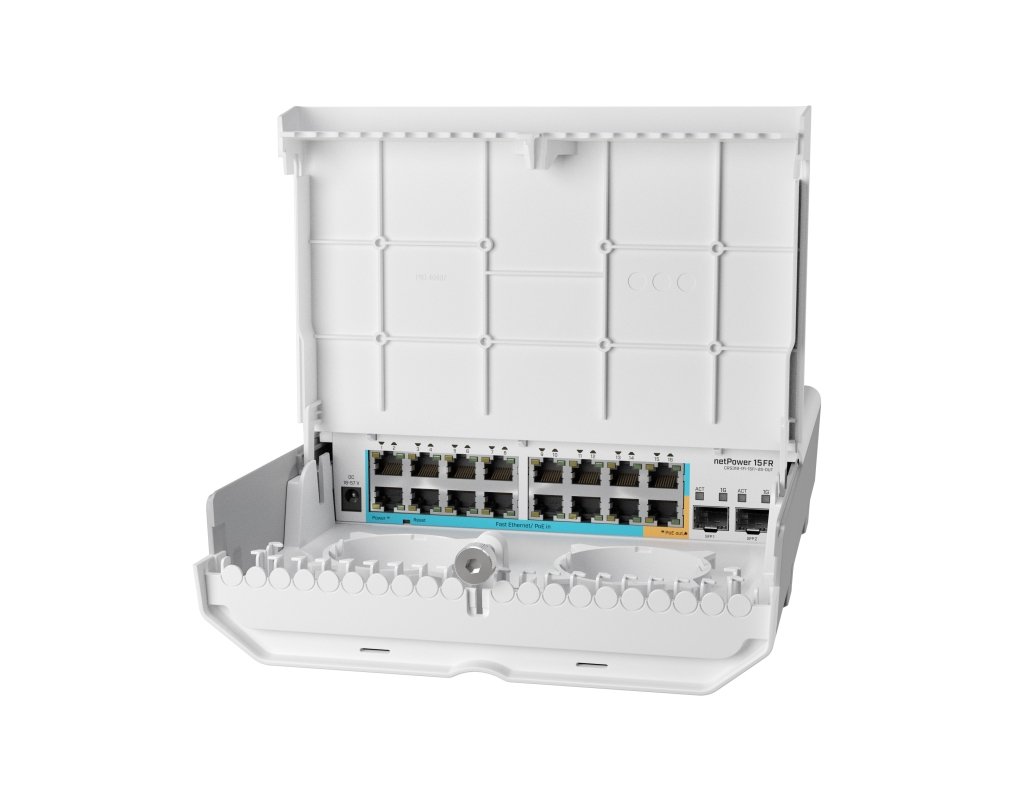 MIKROTIK Cloud Router Switch netPower 15FR (CRS318-1Fi-15Fr-2S-OUT) (Licencijos lygis 5)