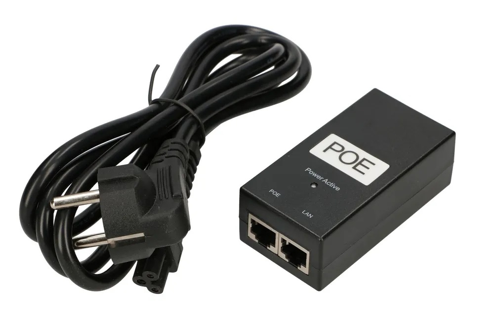 24V 1A Gigabit POE Adapter Injector (POE-24V-24W-Gigabit)