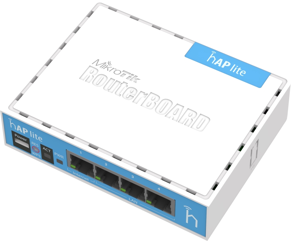 MIKROTIK RouterBOARD hAP Lite (RB941-2nD) (Licencijos lygis 4)